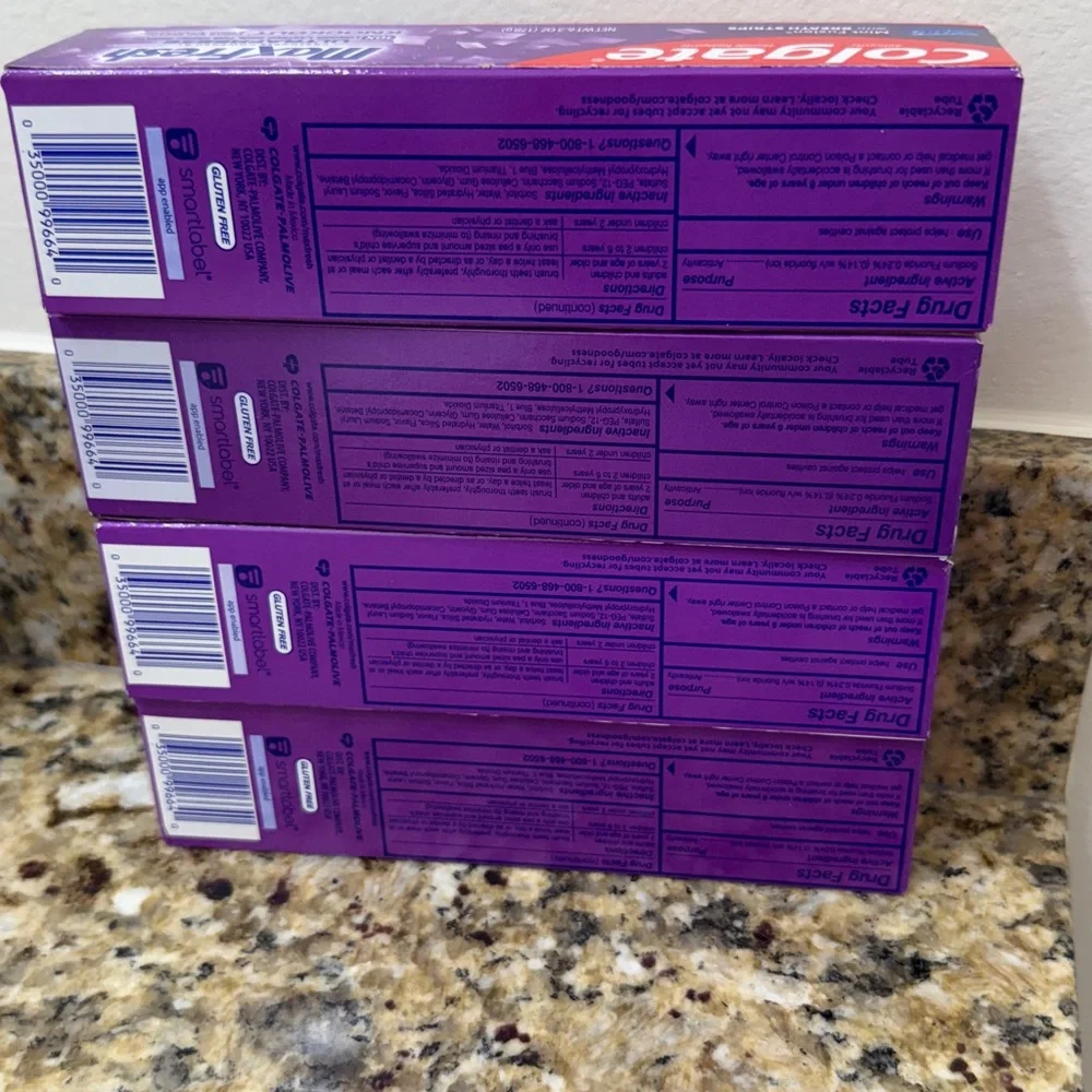 NWT Bundle of Colgate MaxFresh Knockout Toothpaste Mint Fusion 6.3 oz
